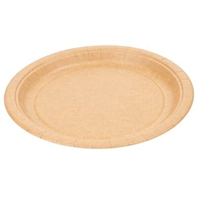 Garcia de Pou 50 pezzi Piatti rotondi laccati 255 G/M2 Ø 22 cm naturale cartone Garcia de Pou 50 pezzi Piatti rotondi laccati 255 G/M2 Ø 22 cm naturale cartone