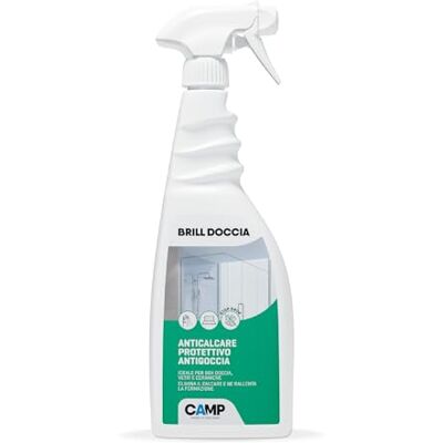 CAMP Brill Doccia- Anticalcare Protettivo Antigoccia, Detergente Vetri, Ceramiche e Box Doccia ad Azione Brillantante, Rimuove e Previene la Formazione di Calcare, Prodotti Pulizia Casa e Bagno, 750ml CAMP Brill Doccia- Anticalcare Protettivo Antigoccia, Detergente Vetri, Ceramiche e Box Doccia ad Azione Brillantante, Rimuove e Previene la Formazione di Calcare, Prodotti Pulizia Casa e Bagno, 750ml