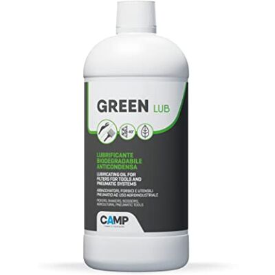 CAMP GREEN LUB Lubrificante Biodegradabile, Anti-Condensa, per Abbacchiatori e Utensili Pneumatici per Agricoltura CAMP GREEN LUB Lubrificante Biodegradabile, Anti-Condensa, per Abbacchiatori e Utensili Pneumatici per Agricoltura