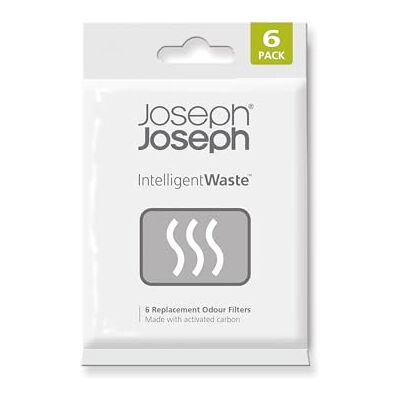 Joseph Joseph Intelligent Waste filtri di ricambio antiodore ai carboni attivi per pattumiera dell’umido Confezione da 6 pezzi Joseph Joseph Intelligent Waste filtri di ricambio antiodore ai carboni attivi per pattumiera dell’umido Confezione da 6 pezzi