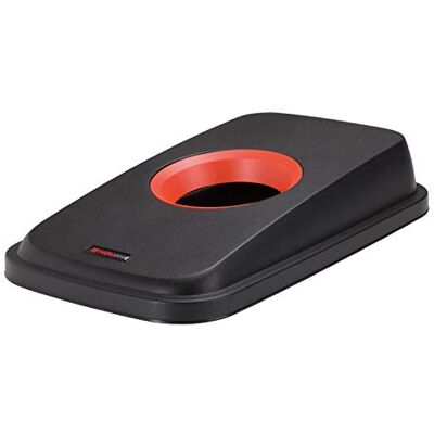 Rotho Pro Selecto Premium Coperchio per Cestino Selecto Premium, 55 L/70 L Ottimo per Lattine, Plastica (PP) senza BPA, Nero/Rosso, 49.0 x 29.0 x 9.0 cm Rotho Pro Selecto Premium Coperchio per Cestino Selecto Premium, 55 L/70 L Ottimo per Lattine, Plastica (PP) senza BPA, Nero/Rosso, 49.0 x 29.0 x 9.0 cm
