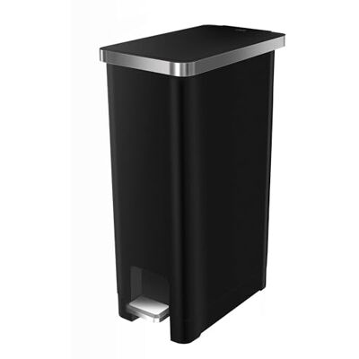 EKO Hana Pattumiera da Cucina 30 L con Pedale, Nera EKO Hana Pattumiera da Cucina 30 L con Pedale, Nera