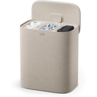 Joseph Joseph Tota 2 Trio Cesto Portabiancheria 90L a 3 Scomparti Beige Joseph Joseph Tota 2 Trio Cesto Portabiancheria 90L a 3 Scomparti Beige