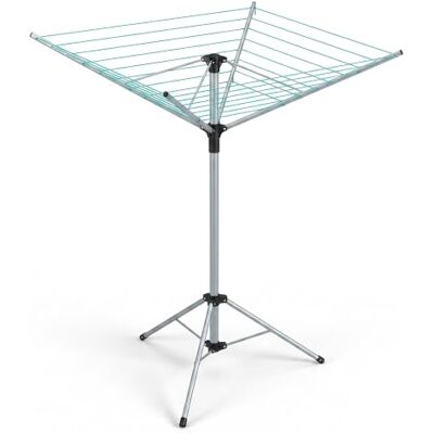 Relaxdays Stendibiancheria da Giardino, 15 m di Filo, Stendino Pieghevole per Esterni, per Campeggio & Balcone, Argento Relaxdays Stendibiancheria da Giardino, 15 m di Filo, Stendino Pieghevole per Esterni, per Campeggio & Balcone, Argento