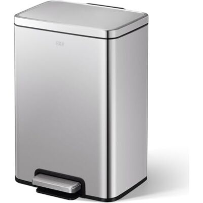 EKO Pattumiera Madison 20L in Acciaio Spazzolato, pattumiera per rifiuti da Cucina, Pedale Resistente, pattumiera per Bagno, Chiusura Ammortizzata, pattumiere, pattumiere per Bagno EKO Pattumiera Madison 20L in Acciaio Spazzolato, pattumiera per rifiuti da Cucina, Pedale Resistente, pattumiera per Bagno, Chiusura Ammortizzata, pattumiere, pattumiere per Bagno