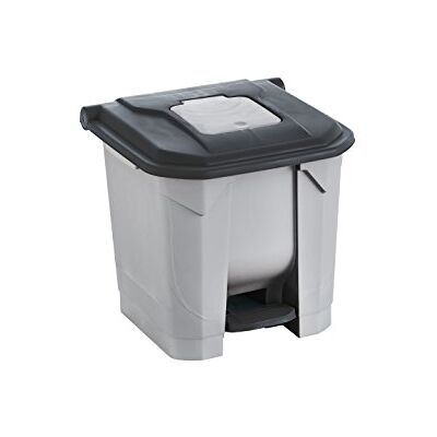 Maya Cestino con Pedale e Cubo Interno Speciale per Riciclaggio, Capacità 30 L Colore Nero Maya Cestino con Pedale e Cubo Interno Speciale per Riciclaggio, Capacità 30 L Colore Nero