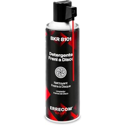ERRECOM 1000 Miglia BKR 8101 Detergente Freni a Disco Bici e Moto ad Asciugatura Rapida, Rimuove Polvere, Olio e Grasso dal Disco e dalla Pinza Freni e Ottimizza la Frenata, Bombola Aerosol 500 ml ERRECOM 1000 Miglia BKR 8101 Detergente Freni a Disco Bici e Moto ad Asciugatura Rapida, Rimuove Polvere, Olio e Grasso dal Disco e dalla Pinza Freni e Ottimizza la Frenata, Bombola Aerosol 500 ml