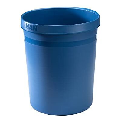 HAN Cestino GRIP KARMA 15 pz., cestino contemporaneo, stabile in materiale riciclato all'80-100%, 18 l di capacità, blu eco, HAN Cestino GRIP KARMA 15 pz., cestino contemporaneo, stabile in materiale riciclato all'80-100%, 18 l di capacità, blu eco,