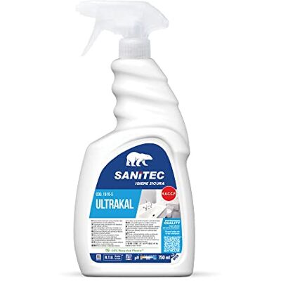 SANITEC igiene sicura Sanitec Disincrostante Ultra Detergente Disincrostante e Scioglicalcare, Spray 750 ml SANITEC igiene sicura Sanitec Disincrostante Ultra Detergente Disincrostante e Scioglicalcare, Spray 750 ml
