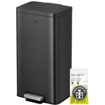 EKO Madison Pattumiera da Cucina 30 L con Pedale in Acciaio Inox EKO Madison Pattumiera da Cucina 30 L con Pedale in Acciaio Inox