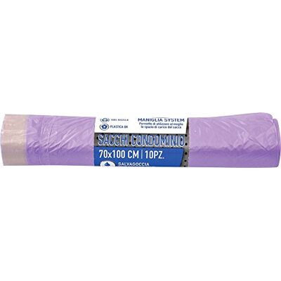 La Briantina Sacchi Racolta Differenziata Viola, Formato Grande 70x100 cm, Capienza 110 Litri, 10 Sacchi La Briantina Sacchi Racolta Differenziata Viola, Formato Grande 70x100 cm, Capienza 110 Litri, 10 Sacchi