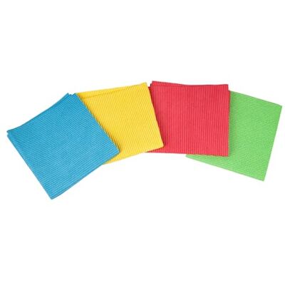 Cofan Confezione da 4 panni in microfibra antibatterica Colori: blu, rosso, giallo e verde misure: 38 x 35 cm panni in microfibra ad alto assorbimento Cofan Confezione da 4 panni in microfibra antibatterica Colori: blu, rosso, giallo e verde misure: 38 x 35 cm panni in microfibra ad alto assorbimento