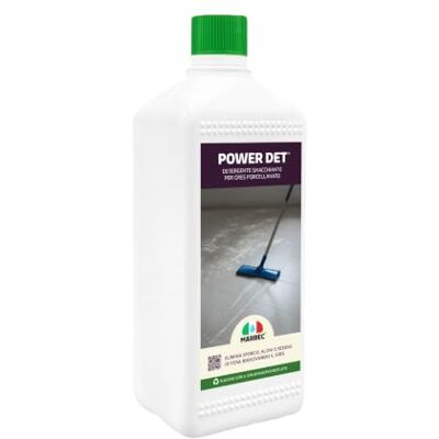 Marbec POWER DET 1LT Detergente smacchiante e disincrostante per pavimenti in gres porcellanato. Rimuove sporco, aloni e macchie persistenti, rinnovando l’aspetto del gres. Marbec POWER DET 1LT Detergente smacchiante e disincrostante per pavimenti in gres porcellanato. Rimuove sporco, aloni e macchie persistenti, rinnovando l’aspetto del gres.