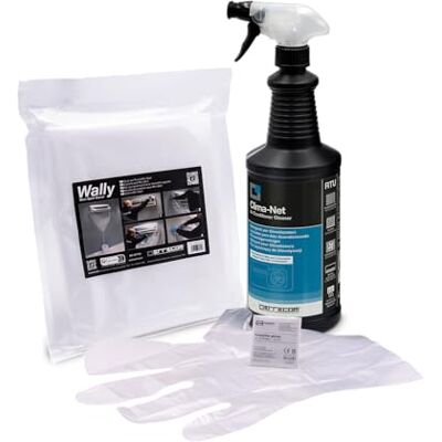 ERRECOM Kit Pulizia Climatizzatori Clima-Net + Wally, kit con 1 Detergente per Climatizzatori, Filtri, Batterie alettate e Unità esterne 1L e 1 Cover di protezione split e unità interne climatizzatori ERRECOM Kit Pulizia Climatizzatori Clima-Net + Wally, kit con 1 Detergente per Climatizzatori, Filtri, Batterie alettate e Unità esterne 1L e 1 Cover di protezione split e unità interne climatizzatori