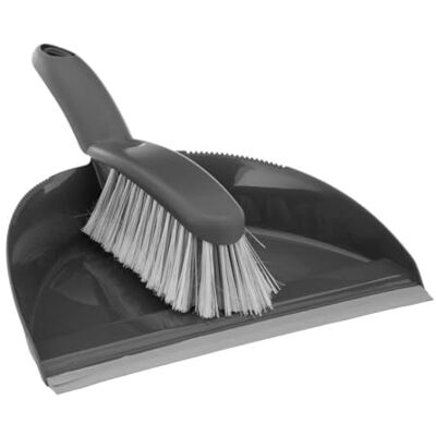5 five simply smart 5five Set paletta e spazzola in plastica grigia Denti della spazzola per la pulizia Striscia in gomma facile da raccogliere Pulizia domestica 5 five simply smart 5five Set paletta e spazzola in plastica grigia Denti della spazzola per la pulizia Striscia in gomma facile da raccogliere Pulizia domestica