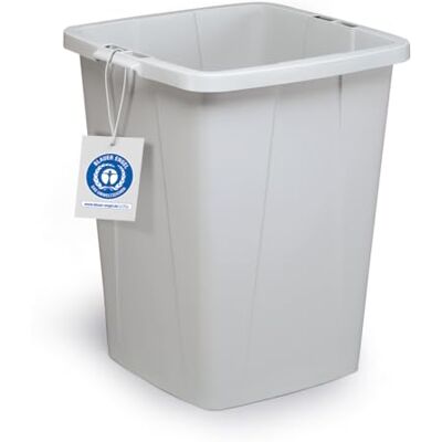 Durable bidone Durabin Eco 90 litri, certificato Blue Angel, con maniglie, grigio, 6 pezzi, Durable bidone Durabin Eco 90 litri, certificato Blue Angel, con maniglie, grigio, 6 pezzi,