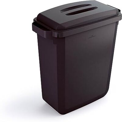 Durable 1800496221 DURABIN 60 Bidone Rettangolare con Maniglie, Stoccaggio Rifiuti, 60 Litri, 590 x 282 x 600 mm, Nero Durable 1800496221 DURABIN 60 Bidone Rettangolare con Maniglie, Stoccaggio Rifiuti, 60 Litri, 590 x 282 x 600 mm, Nero