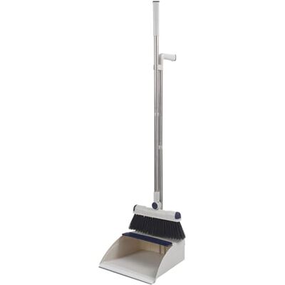 Beldray Set di scopa e paletta con manico lungo per pulizia profonda, spazzola per pavimenti multi superficie, spazzola integrata e testa girevole, setole morbide antigraffio per tutti Beldray Set di scopa e paletta con manico lungo per pulizia profonda, spazzola per pavimenti multi superficie, spazzola integrata e testa girevole, setole morbide antigraffio per tutti