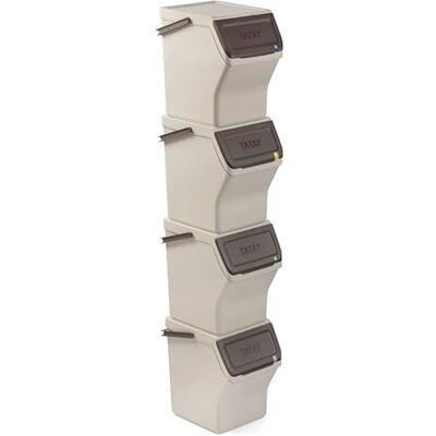TATAY Contenitore Differenziata Easy Waste 20 L Coperchio con Sistema Click TATAY Contenitore Differenziata Easy Waste 20 L Coperchio con Sistema Click