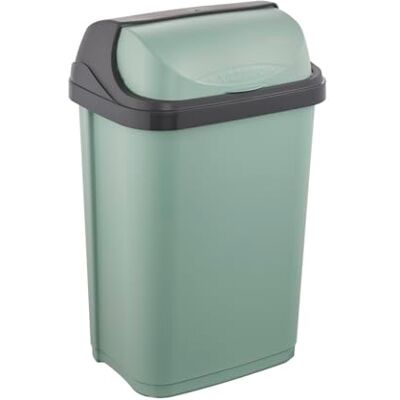 keeeper Cestino con Coperchio Scorrevole, 25 l, 34 x 26 x 54 cm, Rasmus, Verde (Nordic Green) keeeper Cestino con Coperchio Scorrevole, 25 l, 34 x 26 x 54 cm, Rasmus, Verde (Nordic Green)