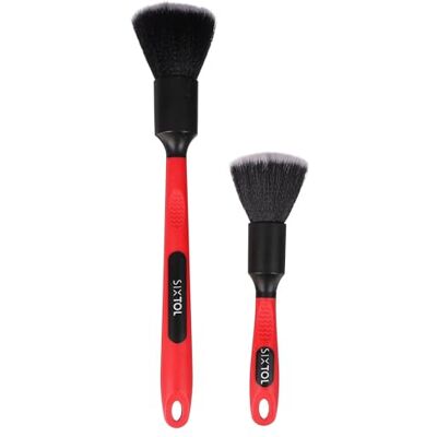 SIXTOL CAR DETAILING BRUSH 2 PRO Set di 2 Pennelli Larghi con Manico Ergonomico per Pulizia Auto Interni ed Esterni SIXTOL CAR DETAILING BRUSH 2 PRO Set di 2 Pennelli Larghi con Manico Ergonomico per Pulizia Auto Interni ed Esterni