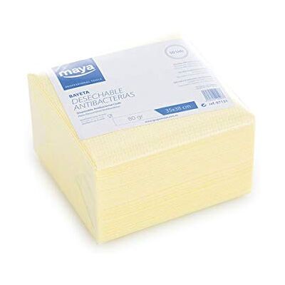 Maya 07131 Salviette antibatteriche usa e getta, 80 g/m2, 50 unità Maya 07131 Salviette antibatteriche usa e getta, 80 g/m2, 50 unità