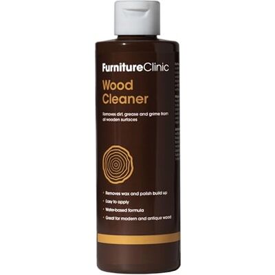 Furniture Clinic Detergente per Legno -Pulisce, Ravviva Tutti i Tipi di Legno da Interni, Esterni- Rimuove Grasso, Cera, Spray in Eccesso, Nicotina, Fumo- per Pavimenti, Mobili, Porte, Decking. 500ml Furniture Clinic Detergente per Legno -Pulisce, Ravviva Tutti i Tipi di Legno da Interni, Esterni- Rimuove Grasso, Cera, Spray in Eccesso, Nicotina, Fumo- per Pavimenti, Mobili, Porte, Decking. 500ml