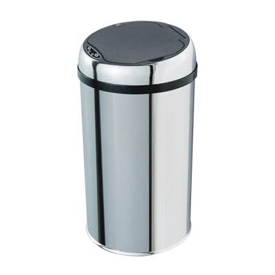 KITCHEN MOVE Luxe Pattumiera ad Apertura Automatica Tramite sensore, in Acciaio Inox, con Secchio Interno 25 x 45 cm Acciaio Inox KITCHEN MOVE Luxe Pattumiera ad Apertura Automatica Tramite sensore, in Acciaio Inox, con Secchio Interno 25 x 45 cm Acciaio Inox