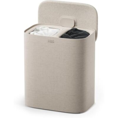 Joseph Joseph Tota 2 Twin Cesto Portabiancheria 90L a 2 Scomparti Beige Joseph Joseph Tota 2 Twin Cesto Portabiancheria 90L a 2 Scomparti Beige