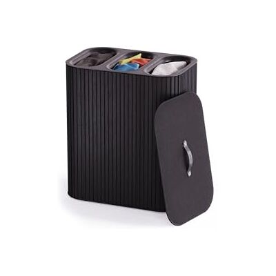 Joseph Joseph Tota Trio Luxe 90L Portabiancheria ecru, 3 scomparti Joseph Joseph Tota Trio Luxe 90L Portabiancheria ecru, 3 scomparti