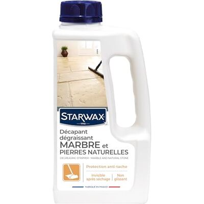 STARWAX Decapante solvente marmo e pietre naturali, 1L STARWAX Decapante solvente marmo e pietre naturali, 1L