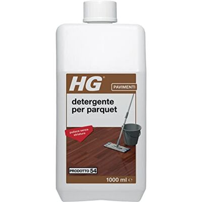 HG Detergente per Legno e Parquet Formula Concentrata per la Pulizia Regolare di Pavimenti in Parquet Laccati Confezione da 1 Litro HG Detergente per Legno e Parquet Formula Concentrata per la Pulizia Regolare di Pavimenti in Parquet Laccati Confezione da 1 Litro