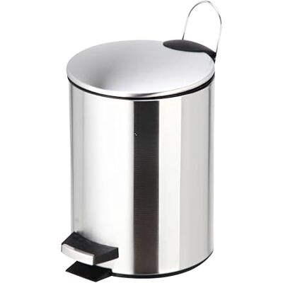 FORNOR Cestino per rifiuti in METALLO ARGENTO 3 L Diam 16,8 x FORNOR Cestino per rifiuti in METALLO ARGENTO 3 L Diam 16,8 x