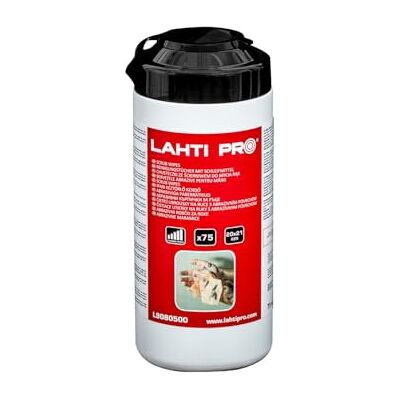 Lahti PRO Salviette umidificate per la pulizia delle mani, 21 x 20 cm, 75 pezzi, anche per attrezzi e superfici nel secchio, salviettine umidificate, secchiello per la pulizia, per la rimozione Lahti PRO Salviette umidificate per la pulizia delle mani, 21 x 20 cm, 75 pezzi, anche per attrezzi e superfici nel secchio, salviettine umidificate, secchiello per la pulizia, per la rimozione