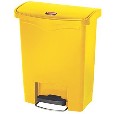 Secchiello a pedale Rubbermaid Slim Jim - 30L, Giallo, Uso interno Secchiello a pedale Rubbermaid Slim Jim - 30L, Giallo, Uso interno