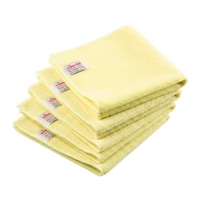 Vileda Professional ,Panno microfibra Microtuff Plus,Giallo,5pz,700 Lavaggi Vileda Professional ,Panno microfibra Microtuff Plus,Giallo,5pz,700 Lavaggi