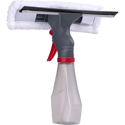Dirt Devil Pulitore per finestre 3 in 1 con funzione spray – Pulitore per finestre, panno di pulizia e contenitore – 240 ML – Grigio/Rosso Dirt Devil Pulitore per finestre 3 in 1 con funzione spray – Pulitore per finestre, panno di pulizia e contenitore – 240 ML – Grigio/Rosso