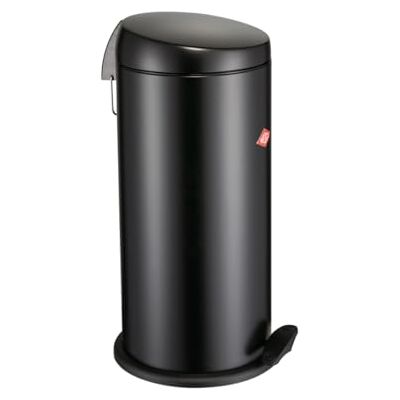 WESCO Capboy Maxi Pattumiera in lamiera d'acciaio, 22 litri, colore: Nero opaco WESCO Capboy Maxi Pattumiera in lamiera d'acciaio, 22 litri, colore: Nero opaco