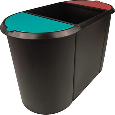 Helit Cestino the triple 3 scomparti nero/rosso/verde Helit Cestino the triple 3 scomparti nero/rosso/verde