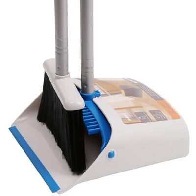 TreeLen Long Handle Broom and Dustpan Set,Upright Dust Pan Combo for Home, Kitchen, Room, Office, Lobby Floor Use Without Bending TreeLen Long Handle Broom and Dustpan Set,Upright Dust Pan Combo for Home, Kitchen, Room, Office, Lobby Floor Use Without Bending