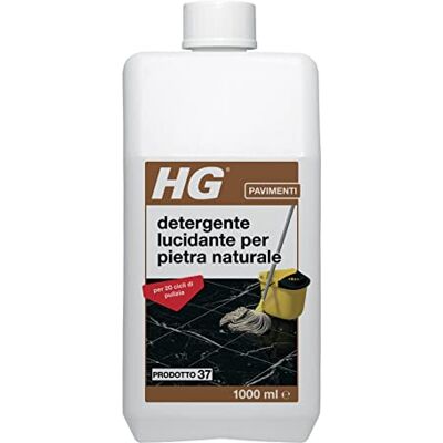 HG Detergente con Formula Altamente Concentrata per Pavimenti in Marmo e Pietra Calcarea, per una Rimozione Efficace dello Sporco 1L HG Detergente con Formula Altamente Concentrata per Pavimenti in Marmo e Pietra Calcarea, per una Rimozione Efficace dello Sporco 1L