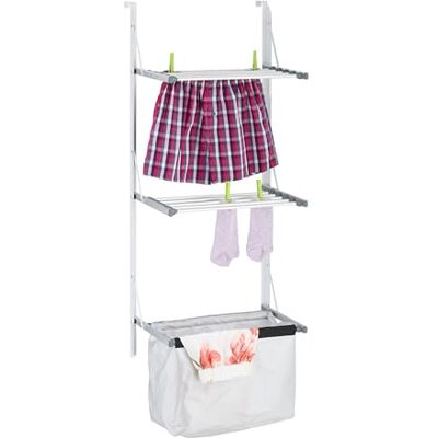 Relaxdays Asciugatrice Porta, 3,8 m, Barre Pieghevoli - Stendibiancheria Relaxdays Asciugatrice Porta, 3,8 m, Barre Pieghevoli - Stendibiancheria
