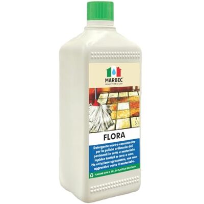 Marbec Flora 1LT Detergente neutro concentrato per pavimenti in cotto e pietra Marbec Flora 1LT Detergente neutro concentrato per pavimenti in cotto e pietra
