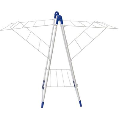 MSV 130051 Stendibiancheria in Acciaio/Polipropilene, 94 x 78 x 61 cm, 13 m, Bianco/Blu, acciaio;pp MSV 130051 Stendibiancheria in Acciaio/Polipropilene, 94 x 78 x 61 cm, 13 m, Bianco/Blu, acciaio;pp