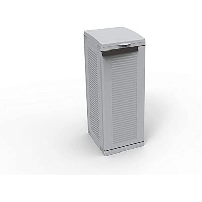 TERRY Ecocab 1, Armadietto per la Raccolta Differenziata, Pattumiera da Interno ed Esterno, in Plastica, Grigio, 34,5x39x88,7 TERRY Ecocab 1, Armadietto per la Raccolta Differenziata, Pattumiera da Interno ed Esterno, in Plastica, Grigio, 34,5x39x88,7