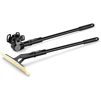 Kärcher set di prolunghe per lavavetri estensibile da 0,6 a 1,5 metri, set con 2 aste telescopiche, per raggiungere senza fatica le superfici delle finestre più alte Kärcher set di prolunghe per lavavetri estensibile da 0,6 a 1,5 metri, set con 2 aste telescopiche, per raggiungere senza fatica le superfici delle finestre più alte