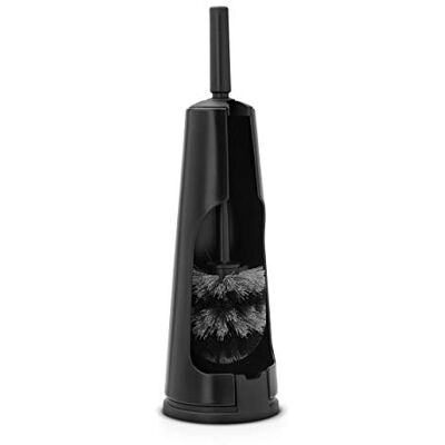 Brabantia Renew Collection Porta Scopino da Toilette, Matt Black, 30 x 20 x 10 cm Brabantia Renew Collection Porta Scopino da Toilette, Matt Black, 30 x 20 x 10 cm
