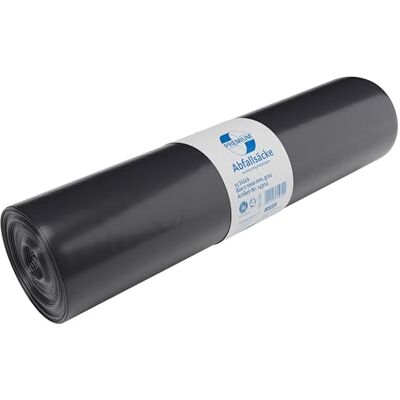 Deiss Premium sacchi per immondizia, 800 mm x 1000 mm, tipo 70, 25 per rotolo, grigio Deiss Premium sacchi per immondizia, 800 mm x 1000 mm, tipo 70, 25 per rotolo, grigio