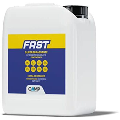 CAMP Fast Supersgrassante Concentrato Sgrassatore Universale ad Azione Rapida, Detergente Igienizzante Superficie Rimuove Ogni Tipo di Sporco, Prodotti Pulizia Casa, Made in Italy, 5l CAMP Fast Supersgrassante Concentrato Sgrassatore Universale ad Azione Rapida, Detergente Igienizzante Superficie Rimuove Ogni Tipo di Sporco, Prodotti Pulizia Casa, Made in Italy, 5l