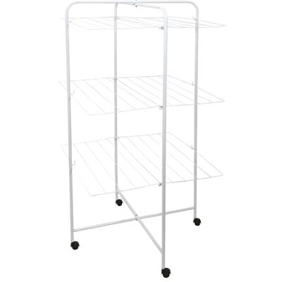 MSV Stendibiancheria a torre a 3 livelli Acciaio bianco Capacità di asciugatura 23 m Dimensioni 63x63x135 cm Robusto e versatile Per vestiti e tappeti Ottimizzato per piccoli spazi MSV Stendibiancheria a torre a 3 livelli Acciaio bianco Capacità di asciugatura 23 m Dimensioni 63x63x135 cm Robusto e versatile Per vestiti e tappeti Ottimizzato per piccoli spazi